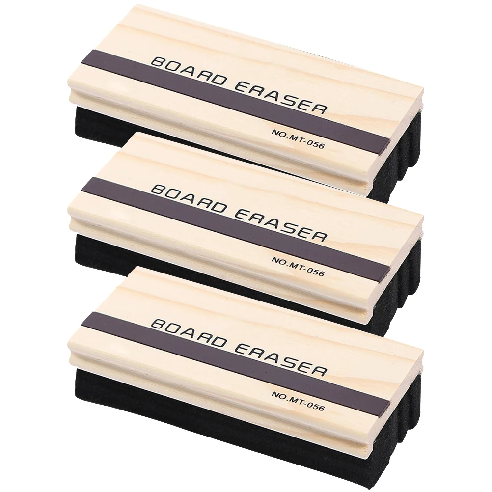 3Pcs Eco-Friendly Blackboard Eraser Non-Scratch Chalkboard Cleaner for Classroom Home Office Environments Chalkboard Eraser