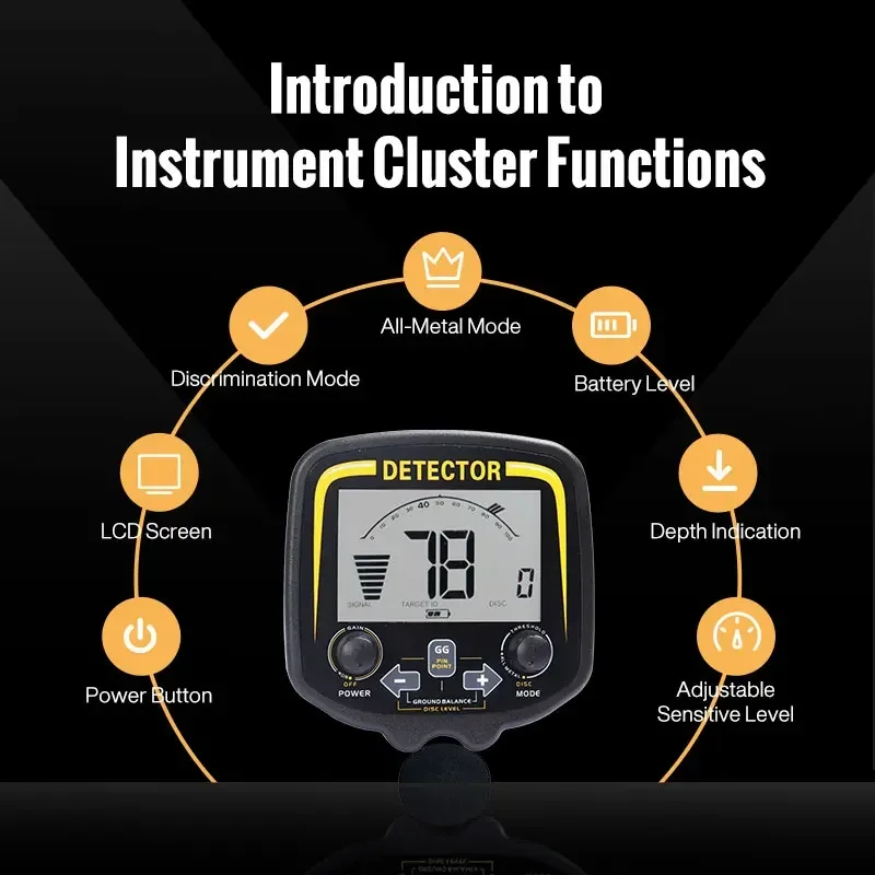 ATX880 Underground Gold Detector Water Proof Machine Gold Detector for Sale 10 Meters Deep Metal Detectors Cheap