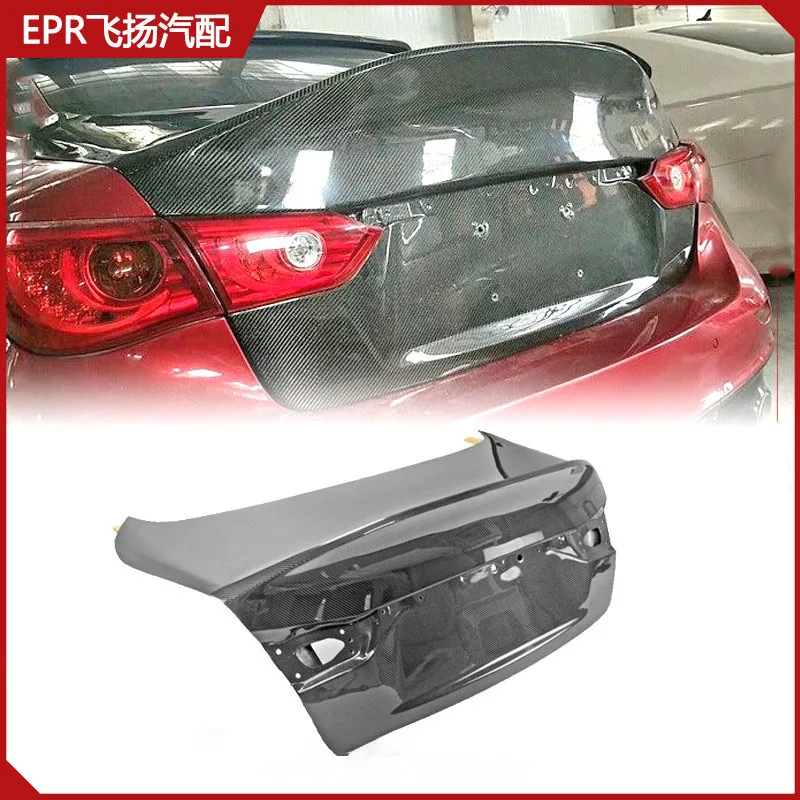

14 years for Infiniti Q50 V37 carbon fiber EPA luggage compartment lid and rear tailgate lid