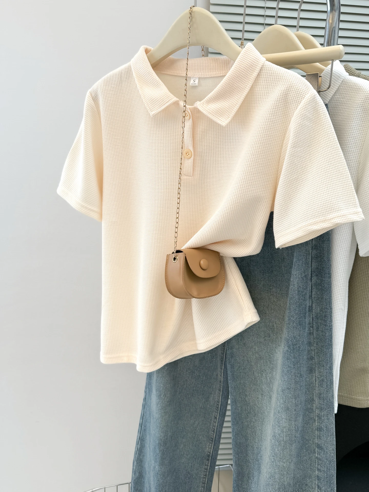 Loose Short Sleeve  Neck T-Shirt Women's Summer Korean Style Slimming Base Shirt Inner Wear Outer Wear Half Sleeve Top