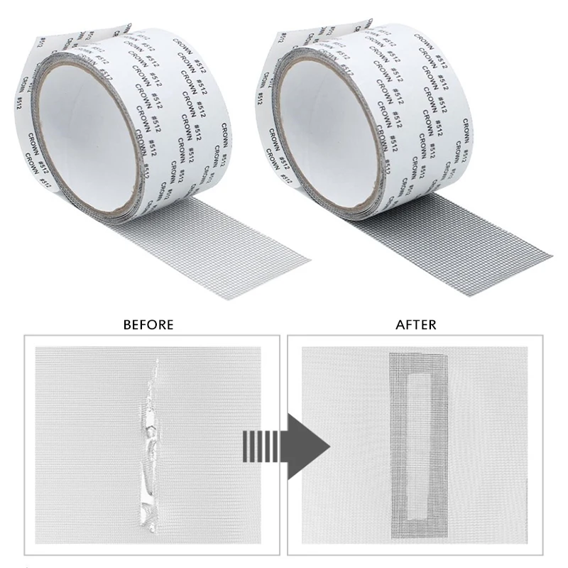 Net Repair Tape Self-adhesive Window Screen Mesh Mosquito Net Tape  Seal For Window Door Tears Holes Fix Patch Repair Tape Tools