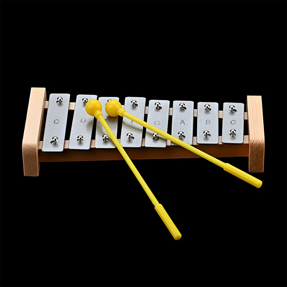 

1 Set Of 8-Key Musical Piano For Kids Baby Music Instrument With Sticks Early Education Xylophone Percussion Keyboard Playroom