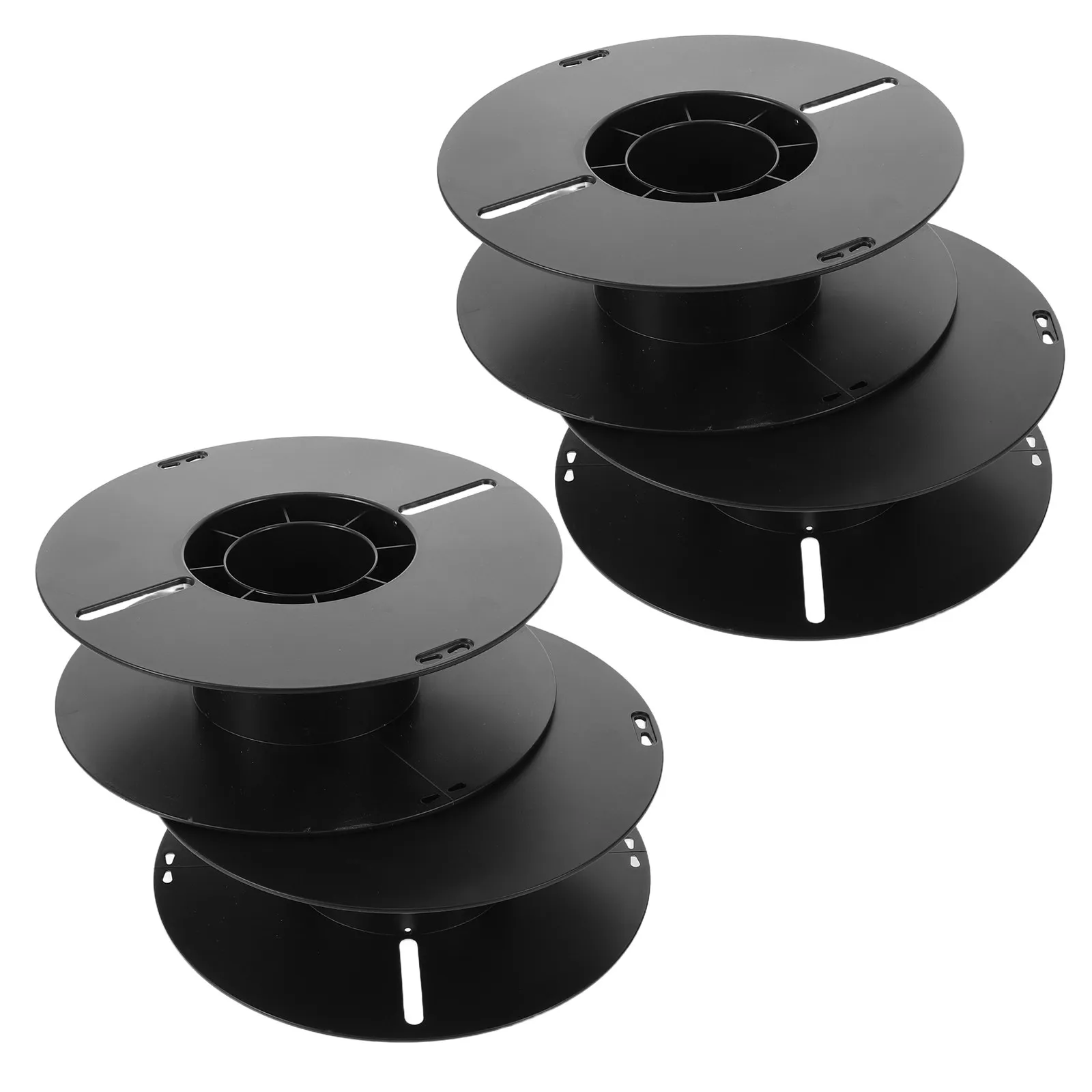 

4Pcs 3D Printer Filament Spool Plastic Reel Holder Organizer Empty Reusable Detachable Winder 7.87x7.87x2.36in Filament Rack