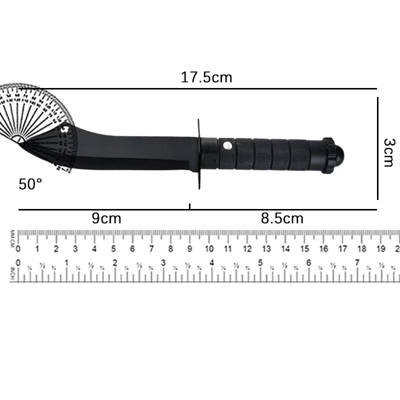 12.1 inch Military Tactical Knife with Scabbard Stainless Steel Outdoor Survival Knife for Self Defense Hiking Camping