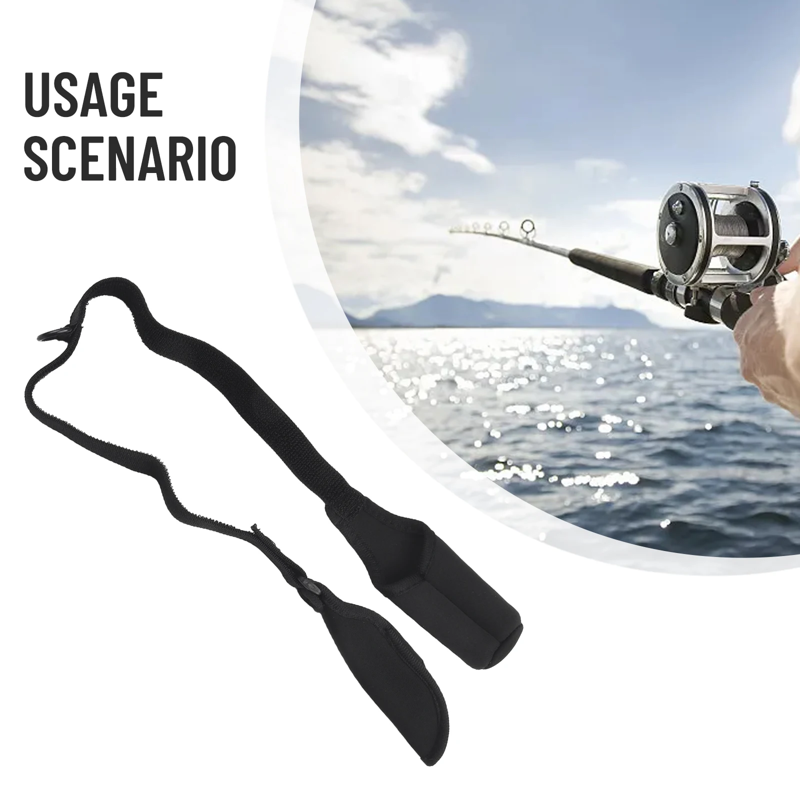 

Fishing Rod Bag Fishing Rod Cover Adjustable Length Approx. 50-130cm Black High Quality For 50-130cm Fishing Rod