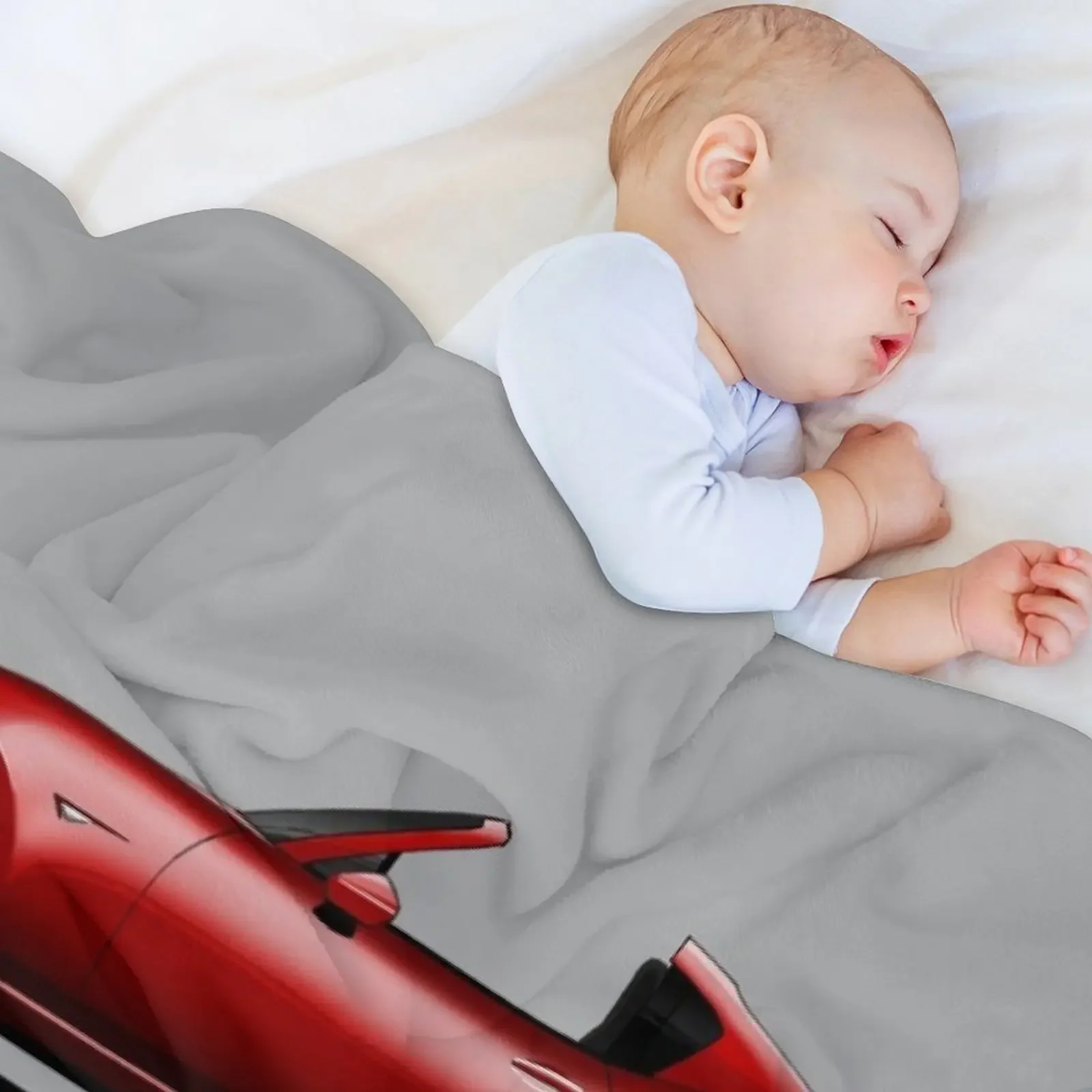 My drawing of the open and closed red open and closed RF roadster convertible Japanese sports car Throw Blanket