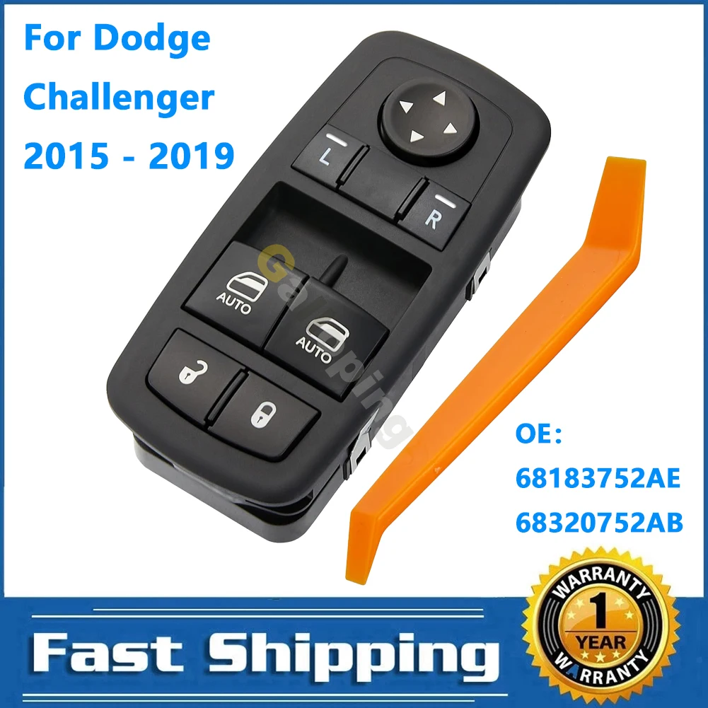 

Front Left Driver Side Power Master Window Switch Glass Lifter Control Button For Dodge Challenger 2015 - 2019 Car Accessories