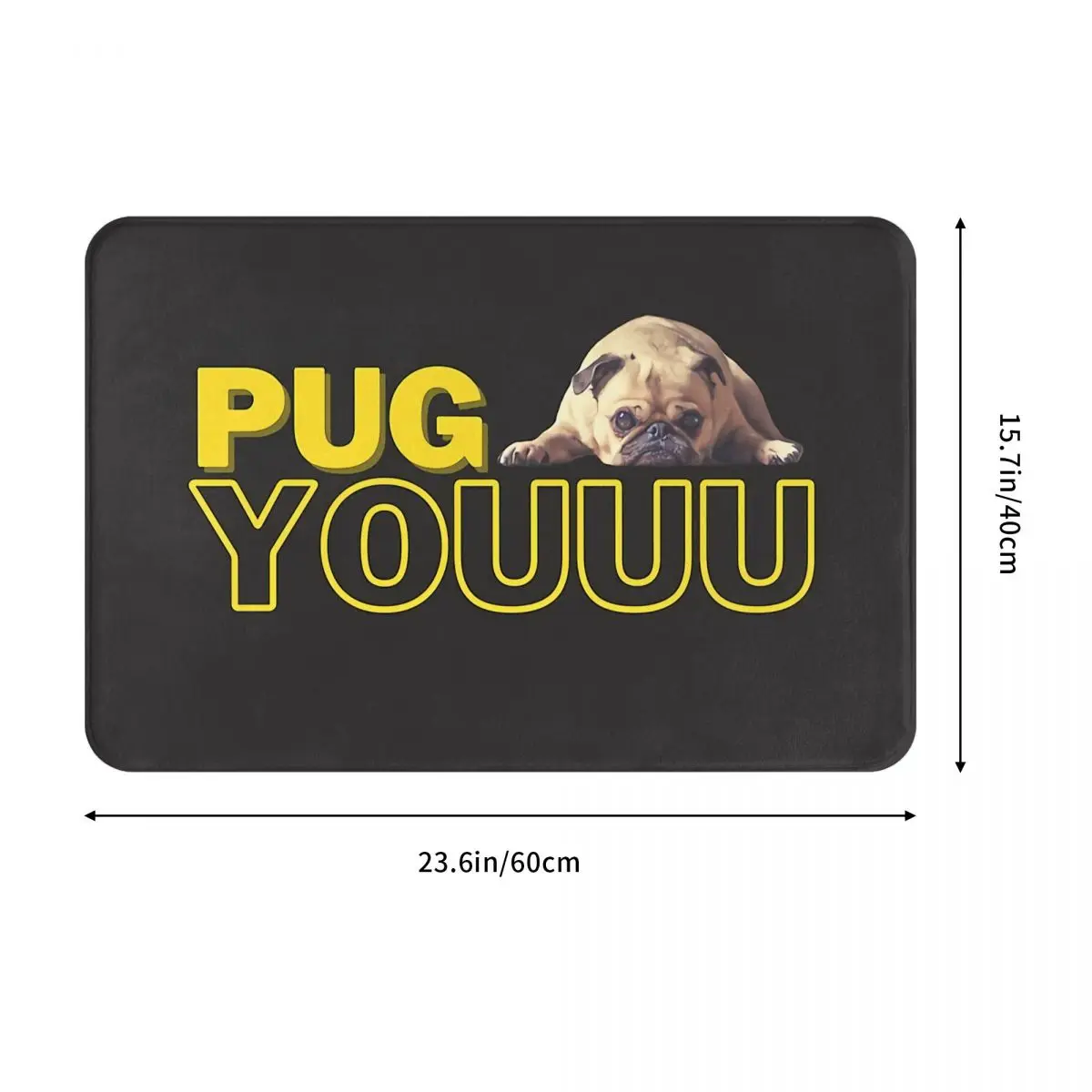 Funny Words Non-slip Doormat Swear Pug You Bath Bedroom Mat Welcome Carpet Indoor Modern Decor