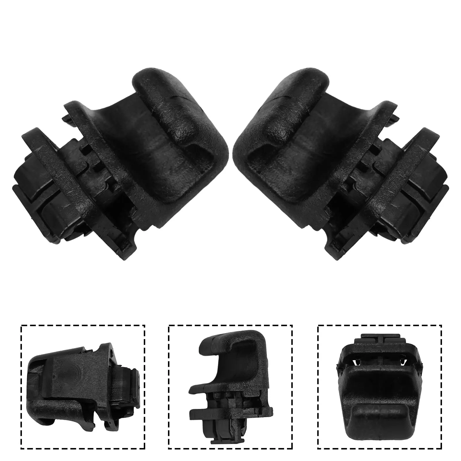 2x INTERIOR REAR DOOR CURTAIN HOOK Fastener Clips Accessories Balck Plastic For Hyundai For Palisade 20-22  83917S8000CA