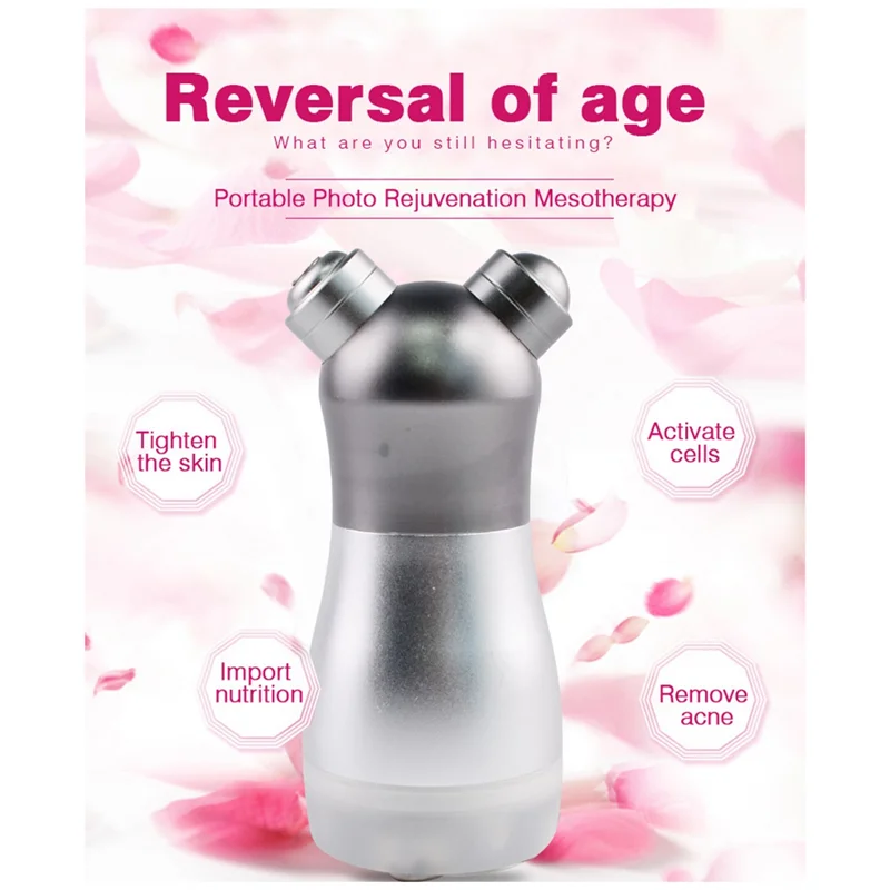 

Well Made-Mesotherapy Facial Electroporation RF Radio Frequency LED Photon Face Lifting Tighten Wrinkle Massager EU Plug