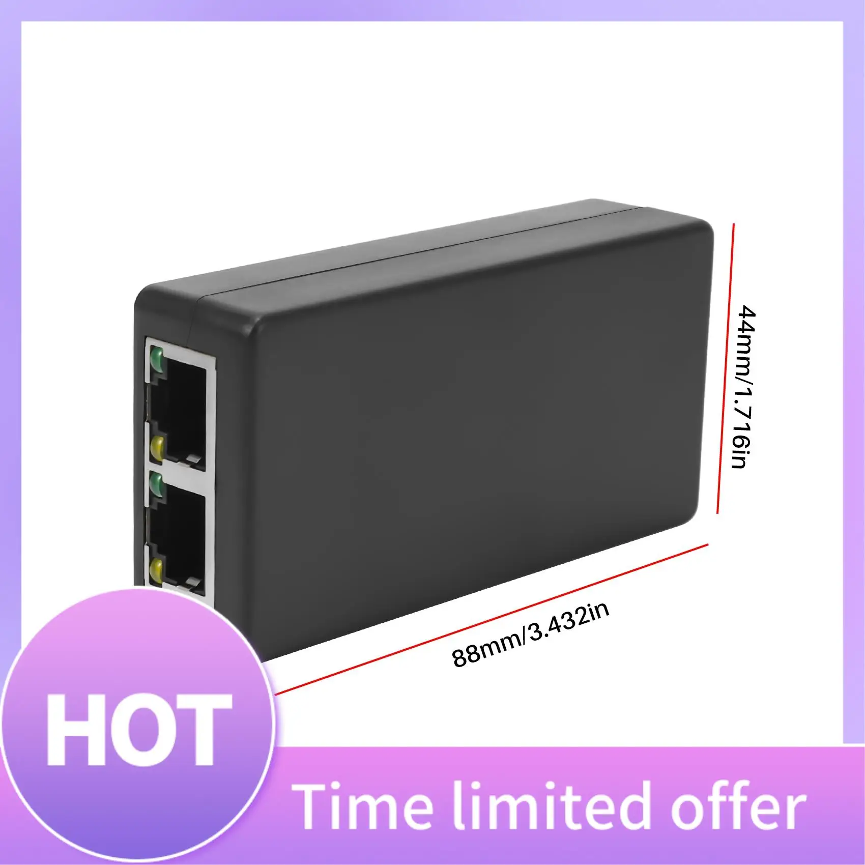 B68A 2-portowy przedłużacz POE 10/100 Mb/s ze standardem IEEE 802.3Af Wejście/wyjście do kamery IP Rozszerzenie 100 metrów dla zasięgu POE