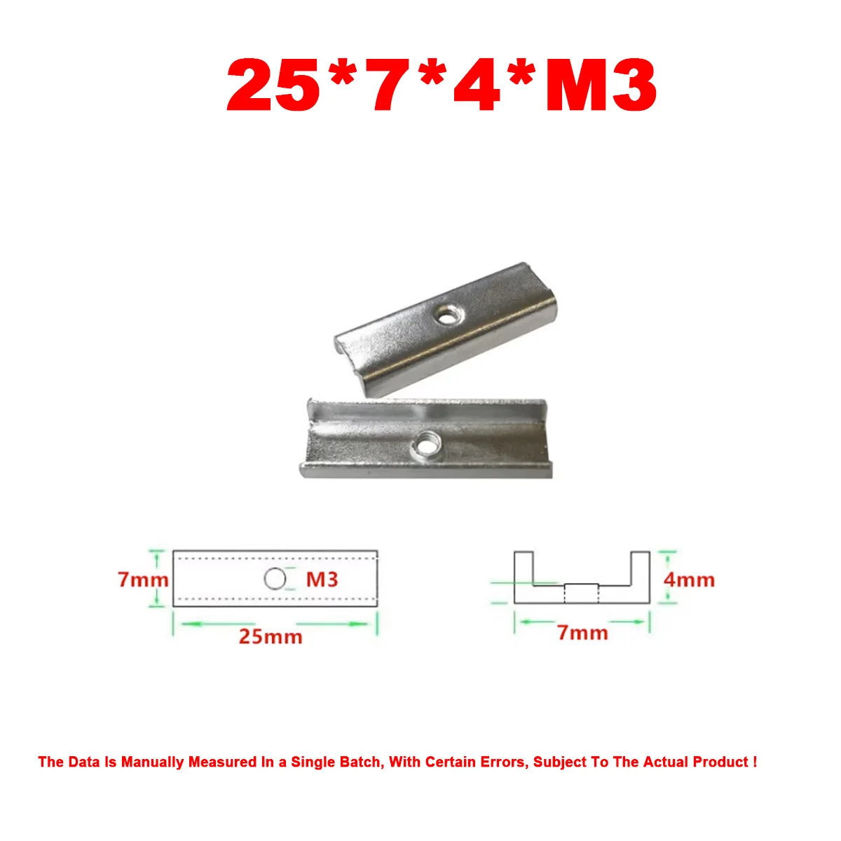 Variant: 20pcs 25X7X4XM3