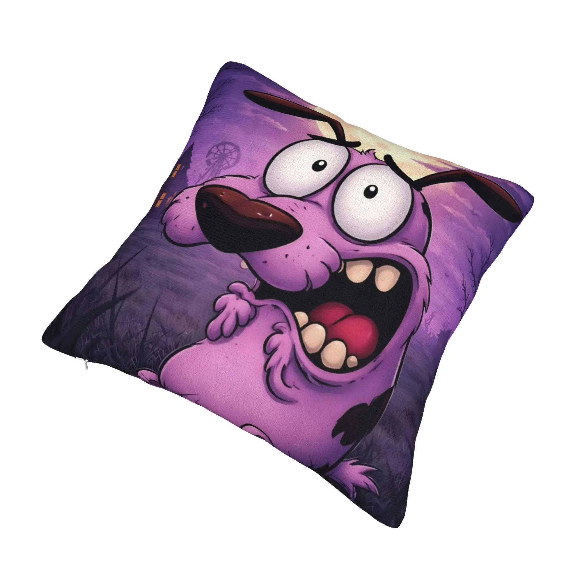 Decorative Pillowcase Courage the Cowardly Dog-D Accessories Home  Pillow Case Cover Zipper Multi-Size