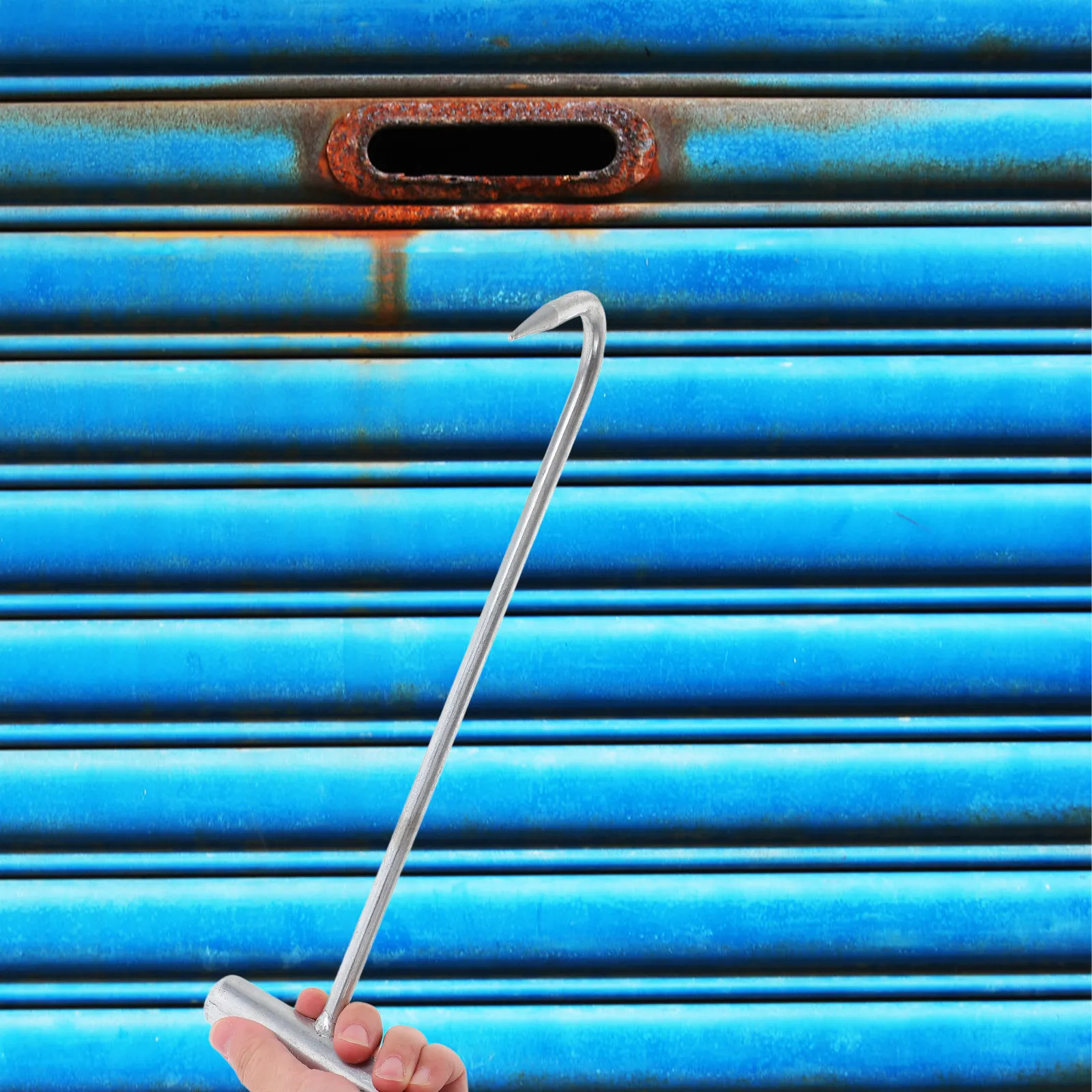 Stainless Steel Manhole Cover Lifter T shaped Hook for Industrial Use Durable Moving Tools Utility Lifting Equipment