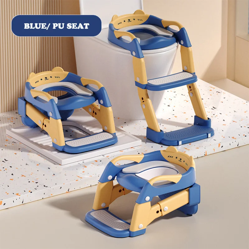 

Newly Upgraded Portable Potty Child Potty Training Seat Foldable Ladder Children's Toilet Baby Toilet Pot Infant Potty Urinals