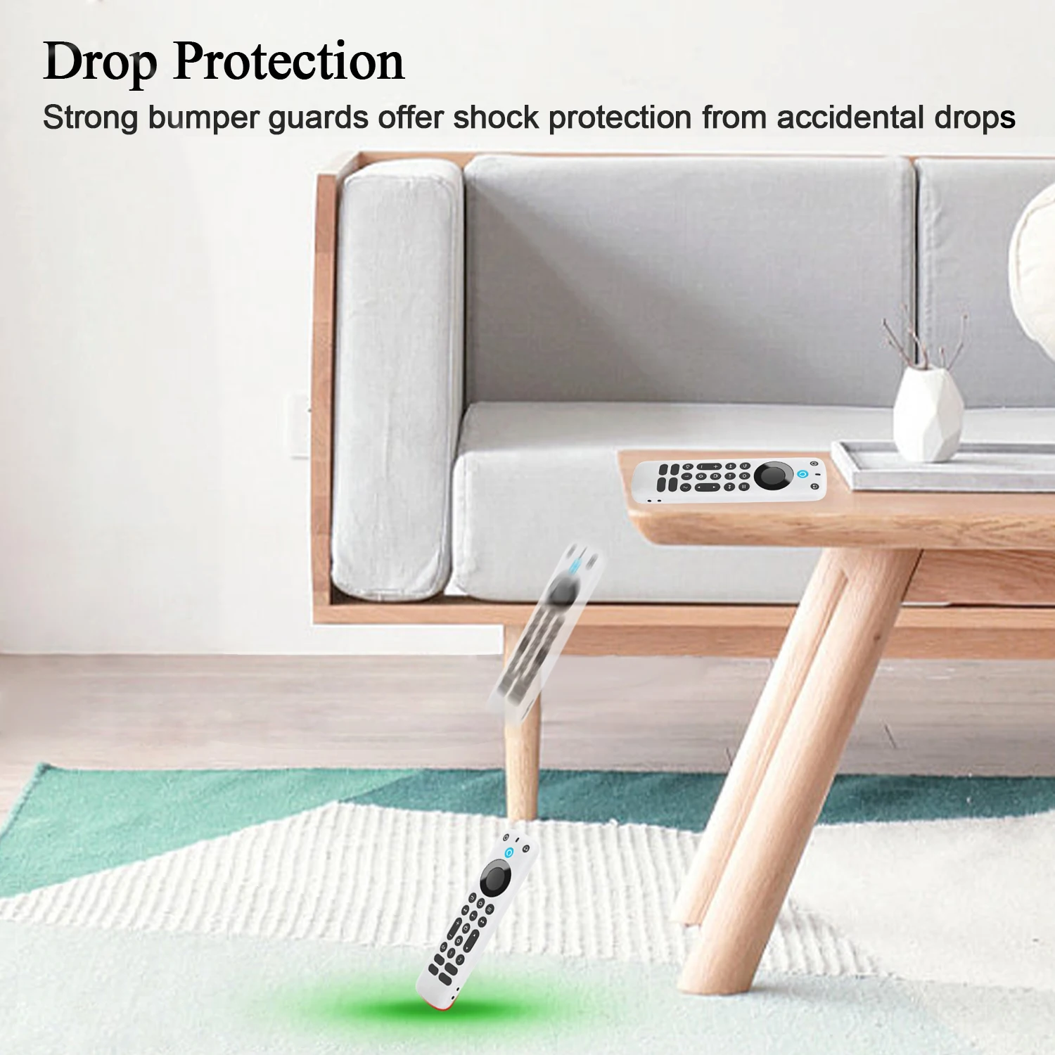 حافظة حماية من السيليكون مناسبة لجهاز التحكم عن بعد صوت الأمازون اليكسا ، غطاء واقي مضاد للانزلاق مضاد للصدمات ، النار TV Pro غمد