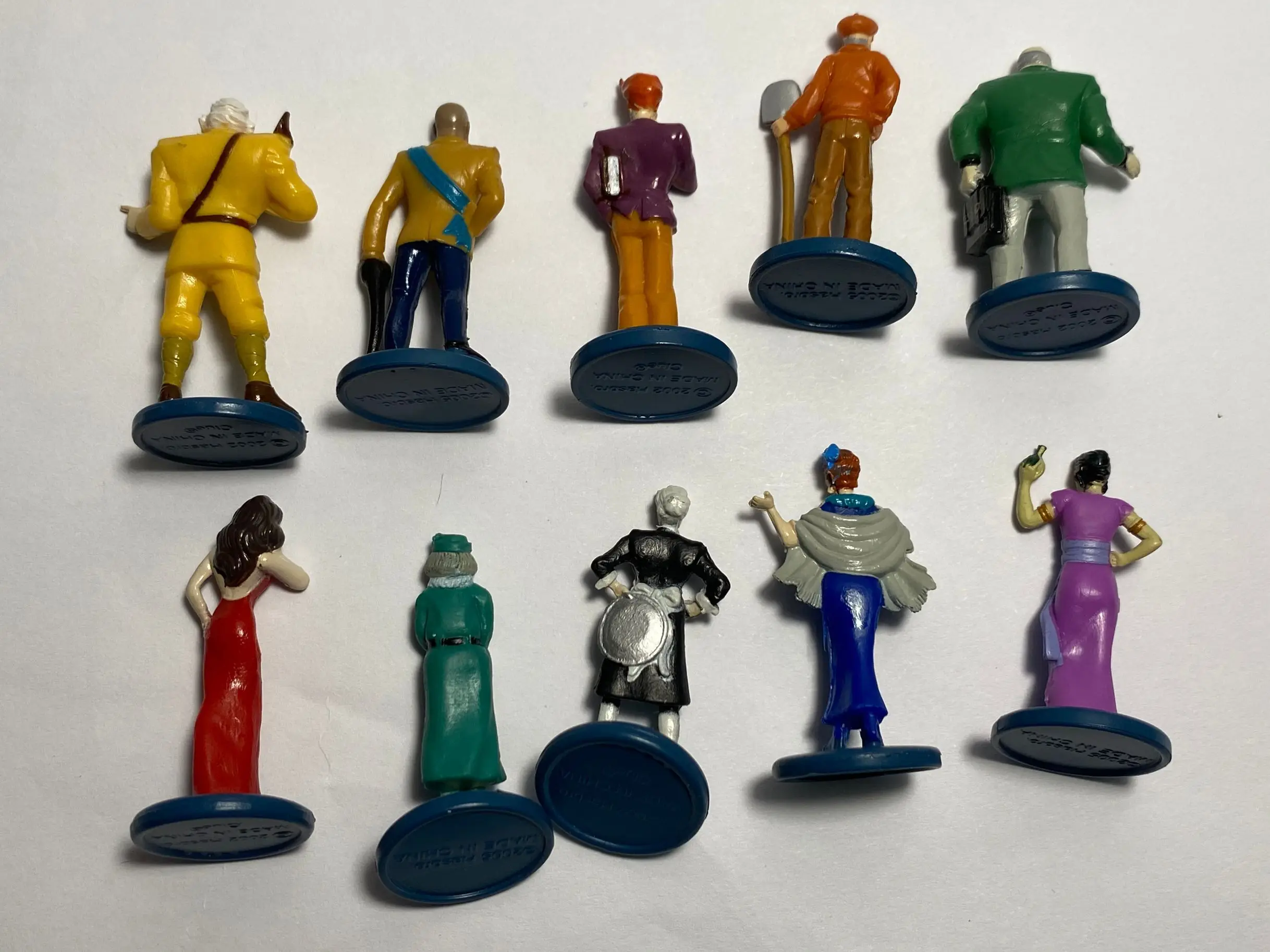 Lot 10pcs Suspects Pieces Tokens Movers Characters Clue Game Figure Model mini People Miniatures Toy