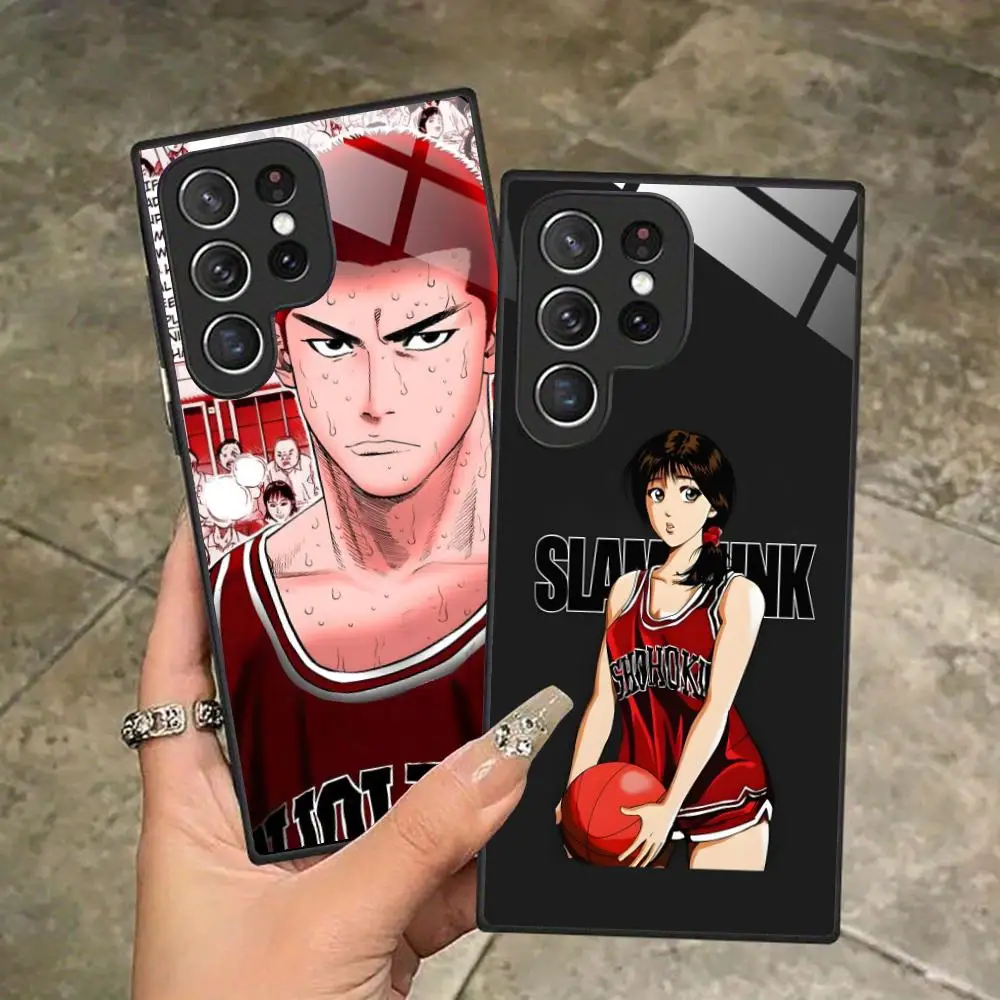 Etui na telefon Anime Slam Dunks do Samsung Galaxy S26 S25 S24 S23 S22 S21 S20 Note20 Plus FE Ultra, szklane, kolorowe etui na telefony komórkowe — zdjęcie produktu 2