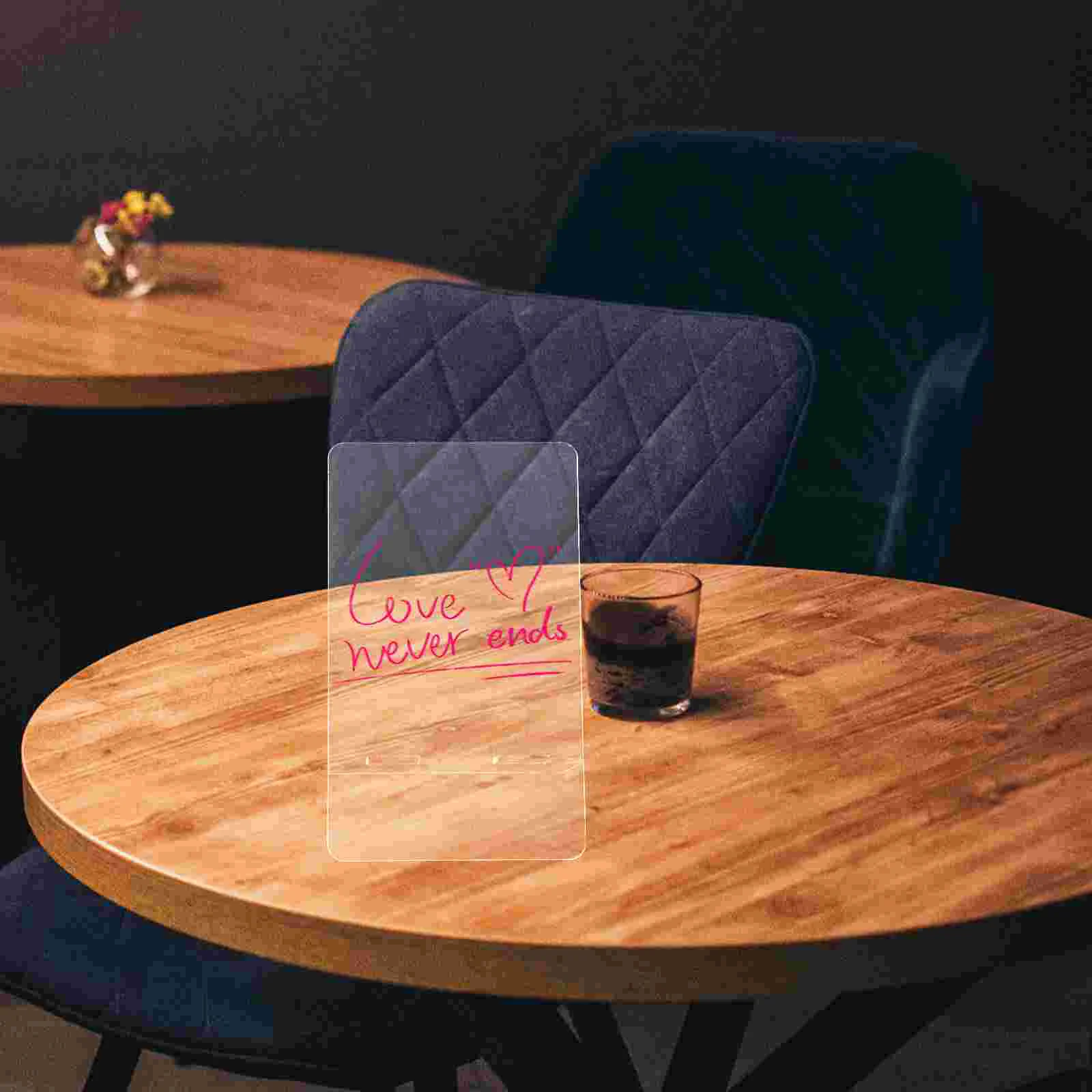 3 Pcs Desktop Erase Board Students Acrylic Writing Household Multi-function Memo Creative Note