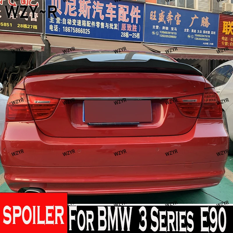 

For BMW E90 M3 2008-2012 & E90 3 Series 2005-2011 Sedan Rear Roof Lip Spoiler PSM Style V2 Car Rear Trunk Boot Lip Spoiler Wing