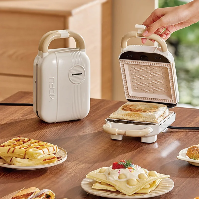 600W Electric Sandwich Machine Waffle Maker Home Toaster Multifunctional Breakfast Machine Takoyaki Pancake Donut Toast Press