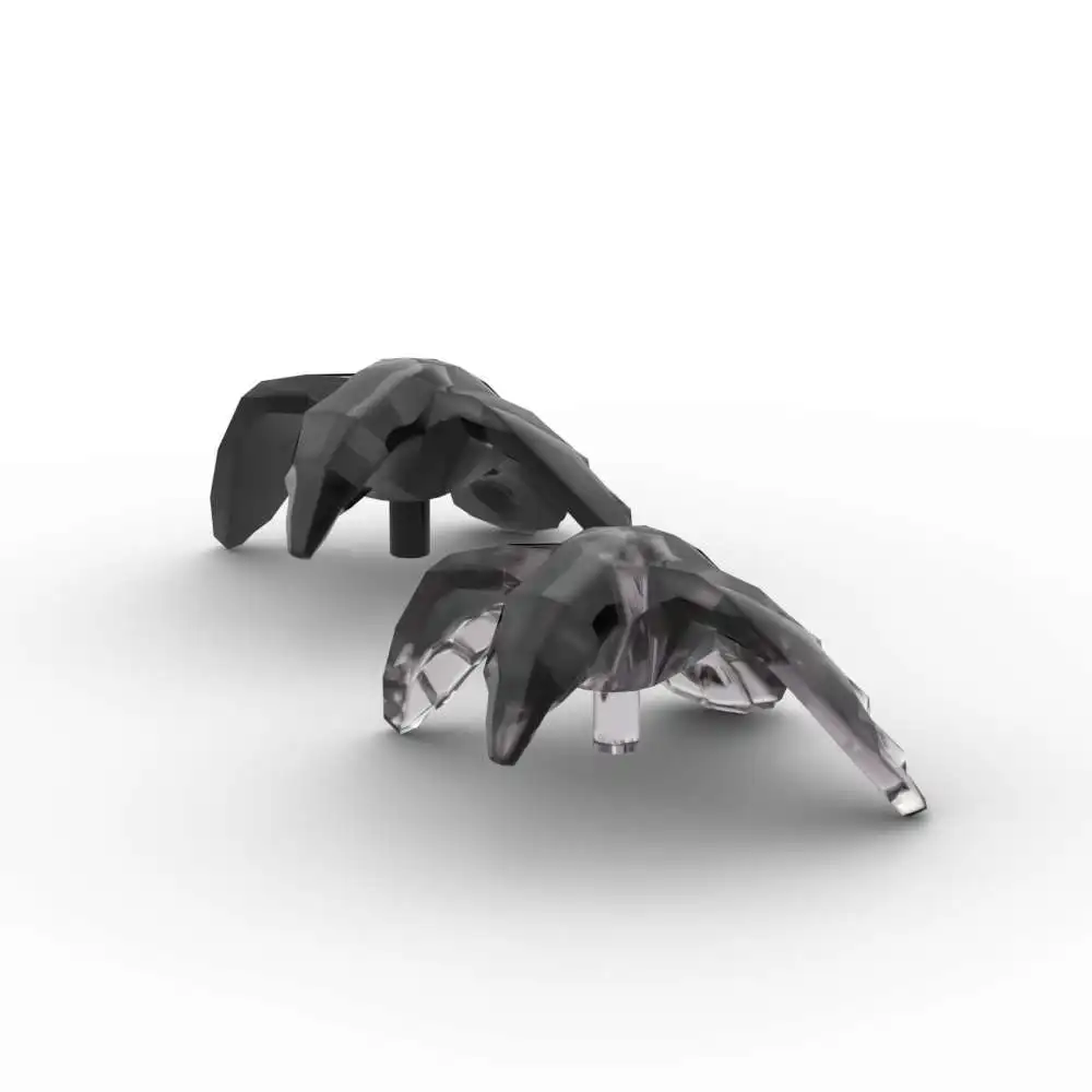 Moc 10 pçs 13665 chapelaria animais tijolo pluma pássaro corvo clássico adaptativo bloco de construção brinquedos adultos meninos presentes do dia especial