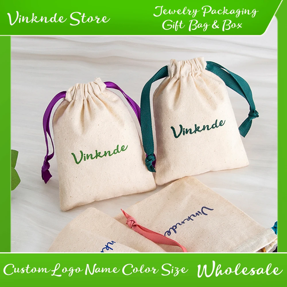 

100Pcs Custom Burlap Gift Bags with Drawstring Bags Linen Sacks Storage Bag for Wedding Accessory Favors Party Jewelry Pouches