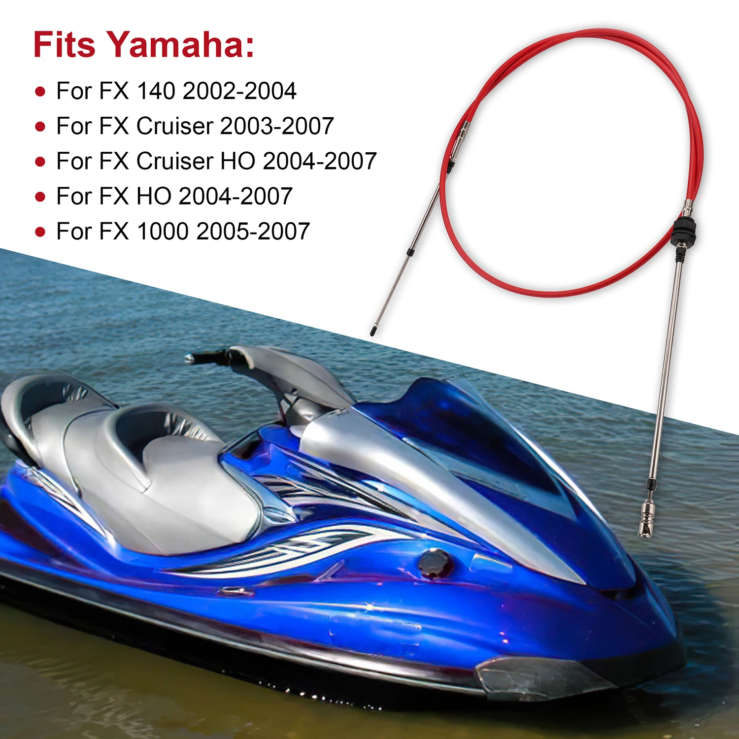 

Reverse Cable for Yamaha FX 1000 2005-2007, F1B-6149C-02-00, F1B-6149C-01-00