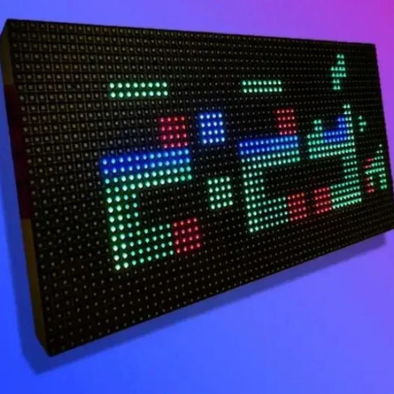 RGB Full-color LED Dot Matrix Display Screen WIFI Creative Technology Sense Clock Cyberpunk Esports Room Desktop Decoration Gift