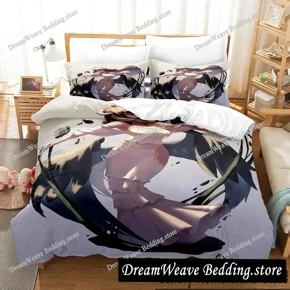 

OVERLORD Luxury Bedding Set Japan Anime Cartoon Duvet Cover Set Comforter Bedspread Twin Single Size Printed Home Textile741