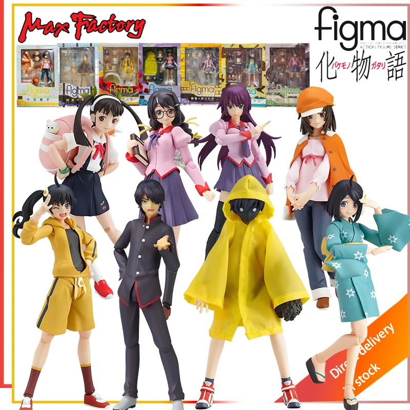 Max Factory Original Figma Series Bakemonogatari Senjougahara Hitagi figura de movilidad conjunta de acción modelo juguetes regalos de navidad
