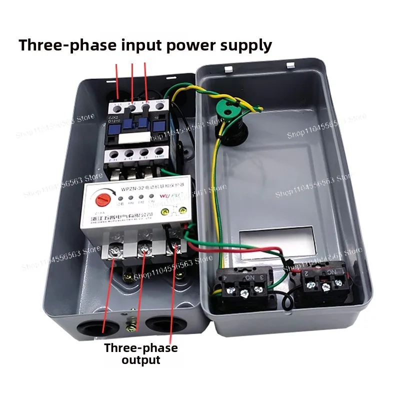 WPCX2-18/2S Magnetic Starter, Phase Failure Protection Switch for 4KW 7.5KW Motor Starter and Control