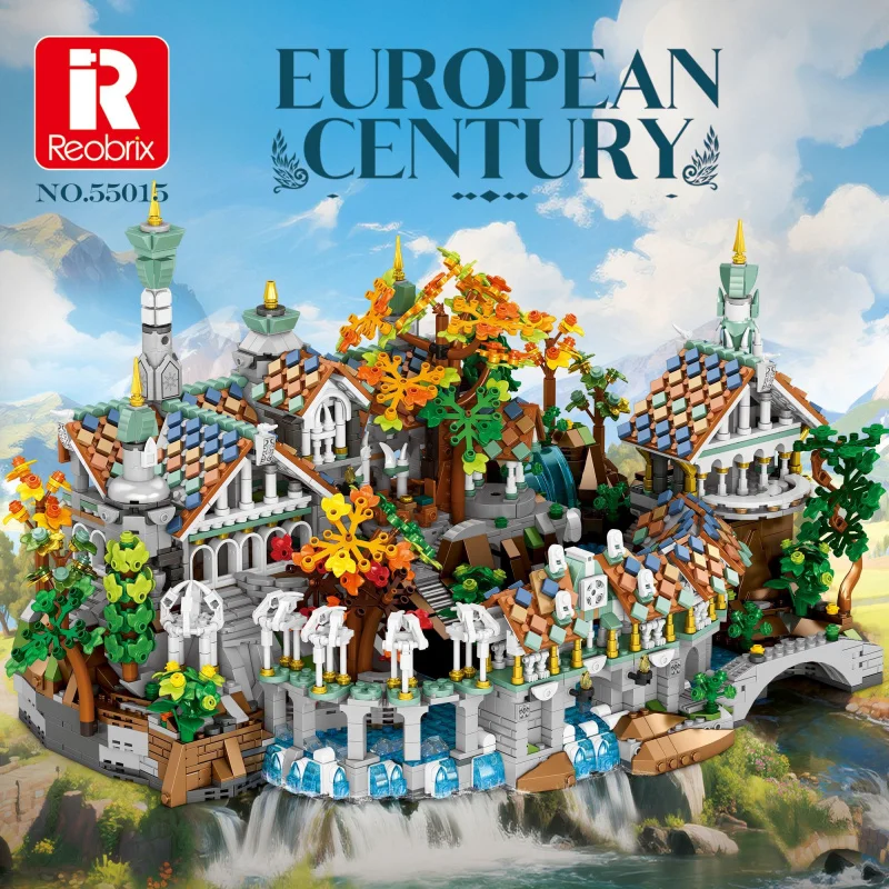 

Новый 55015 4406 шт. MOC Rivendell строительные блоки сборка средневековые сады кирпичи строительная модель игрушки для детей подарочный набор