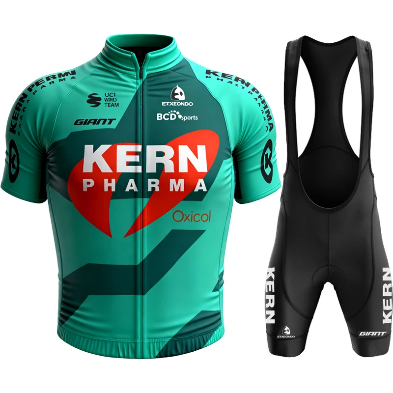 

Cycling Uniform Bike Man Equipo Kern Pharma Men's Blouse Mtb Jersey Set Sports For Bicycle Suit Clothes Team Pants Gel Costume