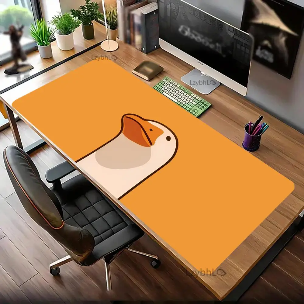 لوحة ماوس Fun Duck XXL مطاطية غير قابلة للانزلاق حصيرة مكتبية كبيرة للكمبيوتر وسادة مكتب لوحة مفاتيح الألعاب تمديد لوحة الماوس حصيرة مكتبية طويلة #4