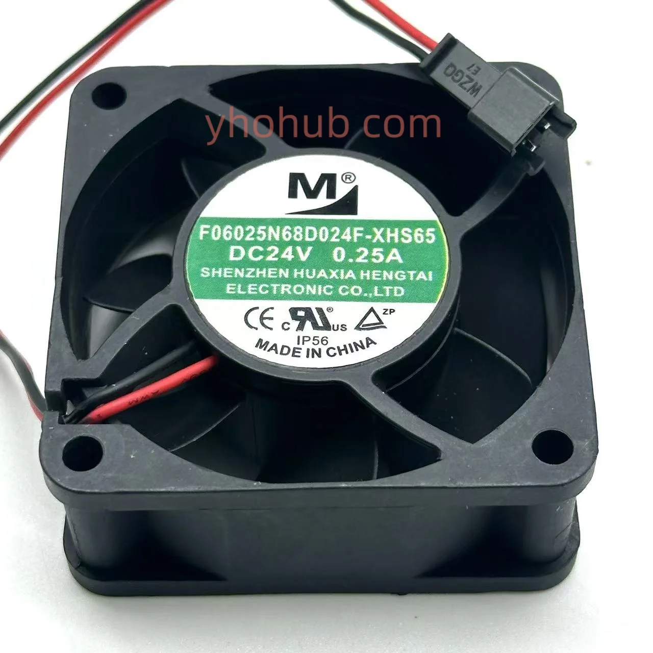 

M F06025N68D024F-XHS65 DC 24V 0.25A 60x60x25mm 2-Wire Server Cooling Fan