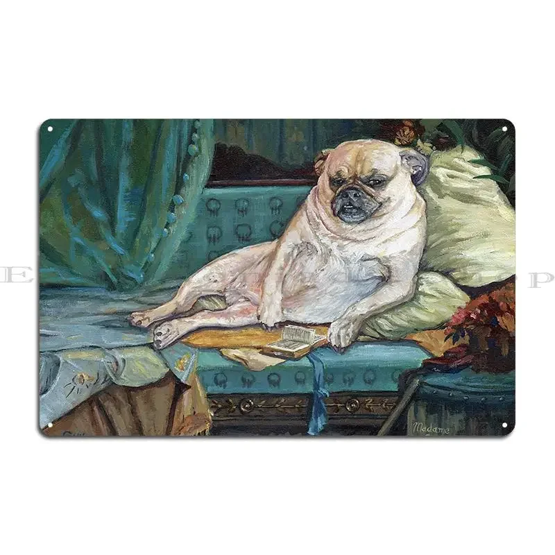 Madame Buffy Dumplin In Her Boudoir Metal Sign Bar Garage Printing Custom Garage Decoration Tin Sign Poster
