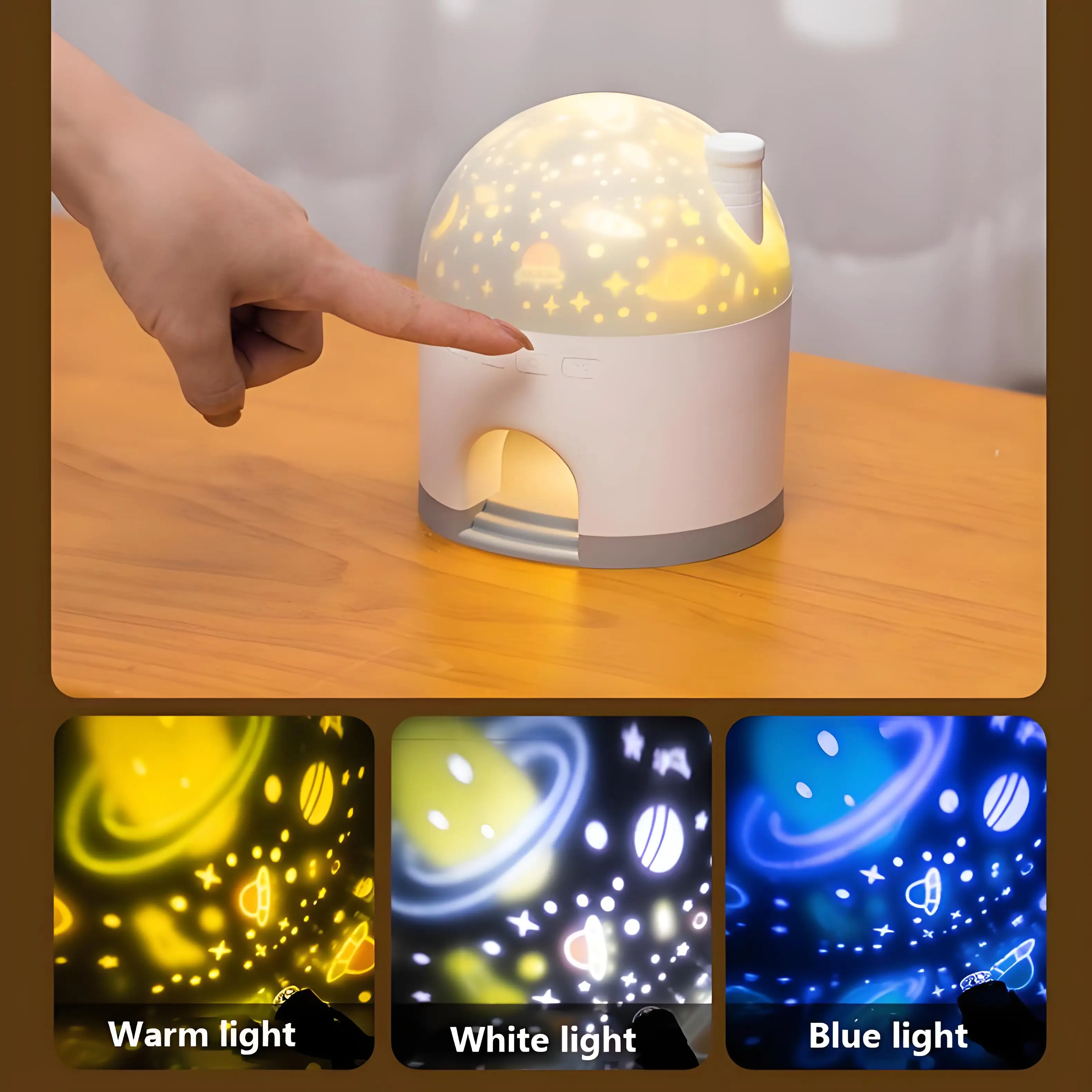 Snow House Star Light Music Projector Lamp Music Box Rotating Light Starry Sky Atmosphere Night Light Navidad Christmas Gift