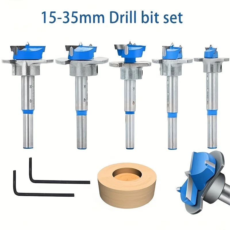 Device for opening holes for hinges, forstner drill, drilling, woodworking, positioning, woodworking, ring saw for power tools