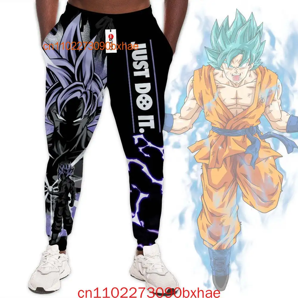 

2025 Хэллоуин, новые брюки для бега Goku Ultra Instinct, спортивные штаны с 3d принтом, японское аниме Y2k, модные брюки для бега в стиле Харадзюку