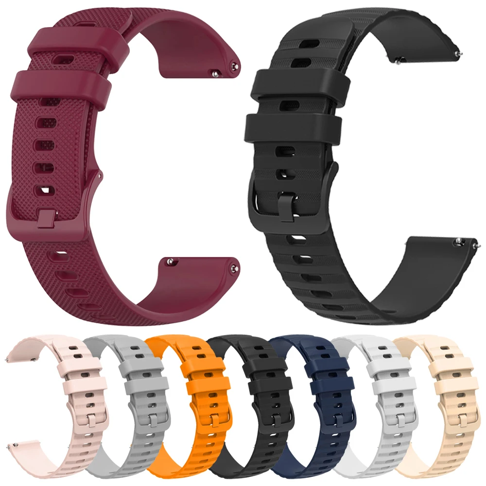 20 mm 22 mm Silikonarmband für Garmin Vivoactive 5 4 Forerunner 165 255 265 Smart Watch Band austauschbar für Garmin Venu 3 Correa