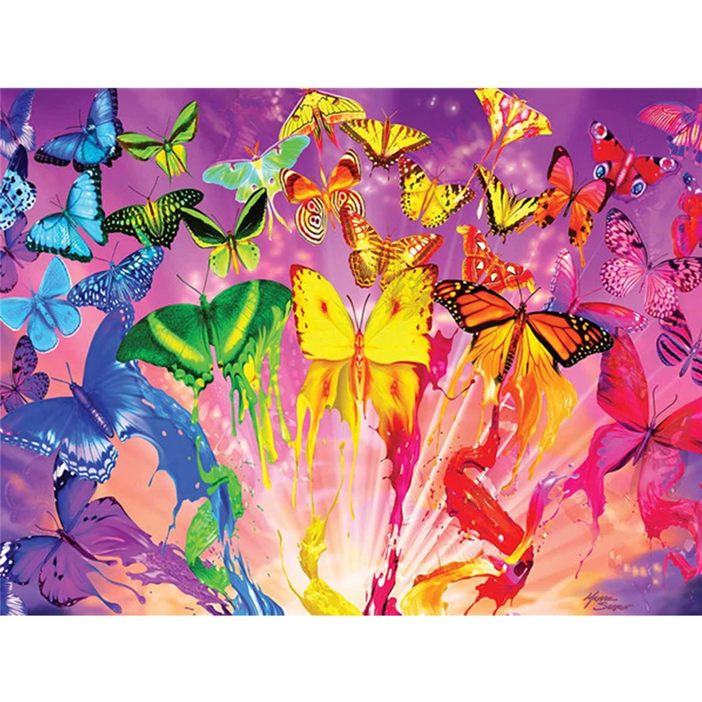 

YI BRIGHT Diamond Painting Butterfly Mosaic Cross Embroidery Animal Home Decoration Handmade Art Gifts