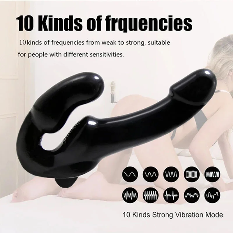 Double Heads Dildo Vibrators Strap-on Exotic Accessories Vagina Prostate Massager Oral Adult Store Sex Toys for Men Women Couple