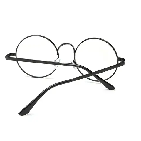 Strålningsbeständiga läsglasögon män kvinnor anti-blå strålar datorglasögon unisex platta vintage runda glasögon legeringsbågar 10 best sales runda glasögon - №4