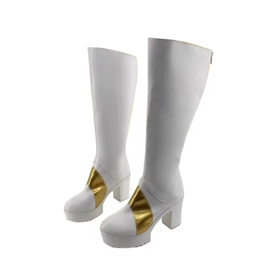 Anime Lelouch vi Britannia Cosplay Schoenen Wit Keizer Mannen PU Hoge Laarzen voor Halloween Carnaval Party Kerstmis
