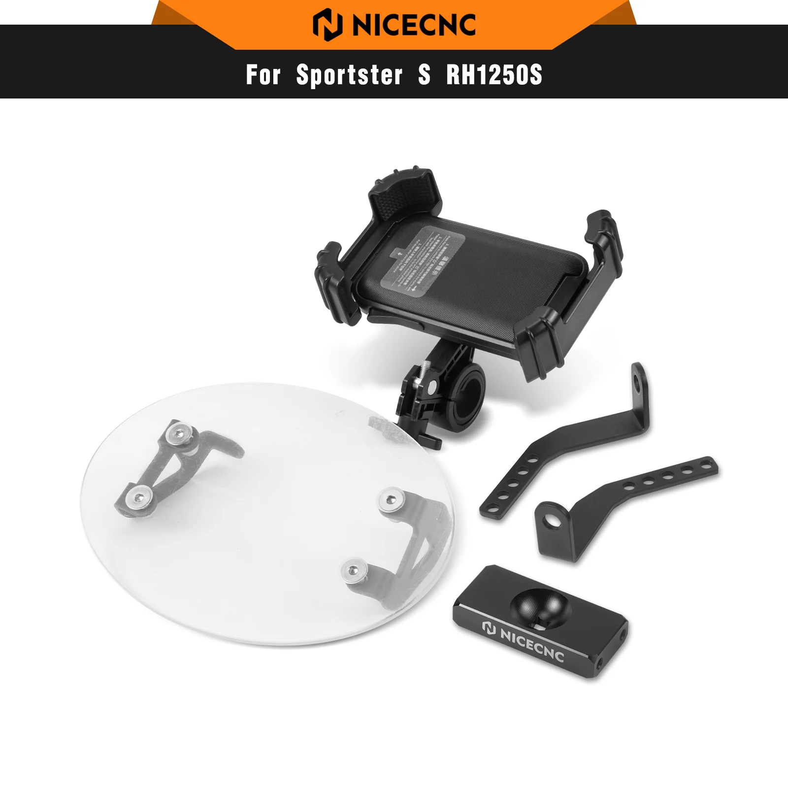 

For Harley Sportster S RH1250S 2021-2024 Motorcycle Phone Holder Kit For Sportster S RH 1250 S 2024 RH 1250 S 2023 2022 2021
