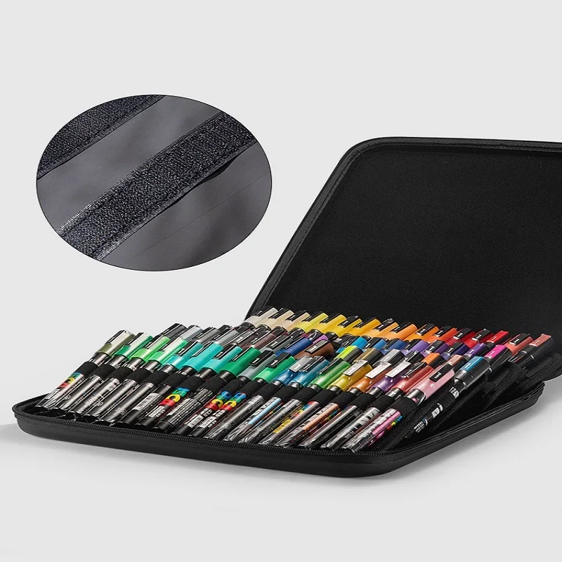 

POSCA Uni Acrylic Marker Pens PC-1M/3M/5M Mixed Gift Box Portable 24 Hole Transparent Handbag,Sketch,Paint,Graffiti Art Supplies