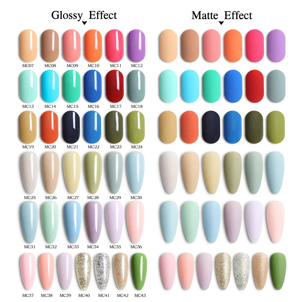 CHUNSHU 6pcs Set Colors UV Gel Nail Polish Macaroon Color Gelpolish Soak Off Pink Green Blue Long Lasting Manicure Nails Gel Kit
