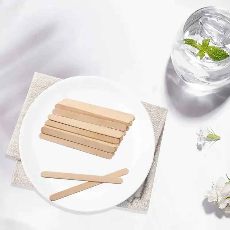 Woman Wooden Hair Removal Stick Disposable Depilation Spatula Wax Sticks Wood Face Eyebrows Waxing Spatula Beauty Tool view 6