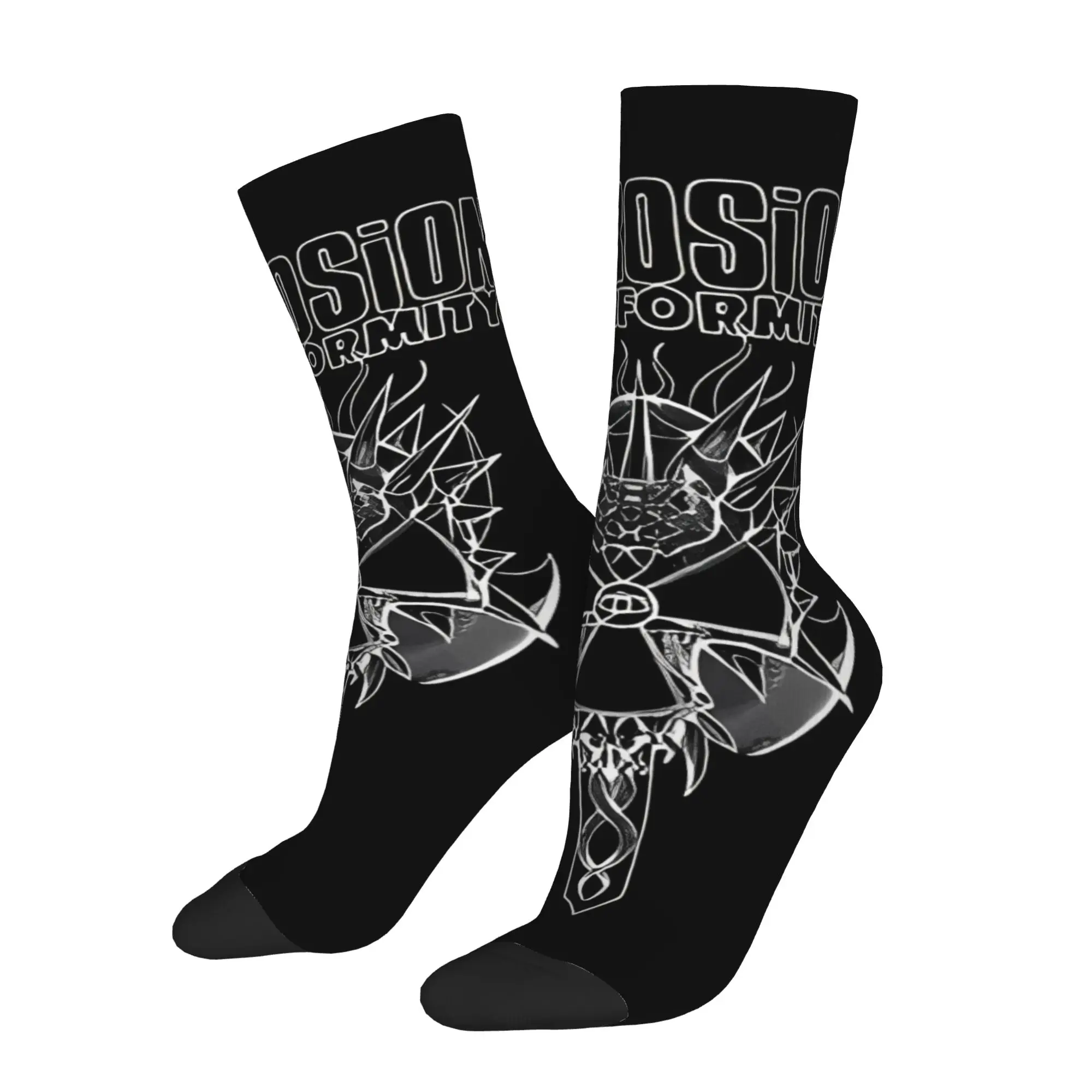 Funny Sock Corrosion Of Conformity COMPLIANCE CORROSION Rock Quality Pattern Printed Men Socks Novelty Men's Socks